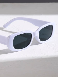 Trendy Small Rectangle Sunglasses - UV400 Protection