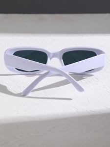 Trendy Small Rectangle Sunglasses - UV400 Protection