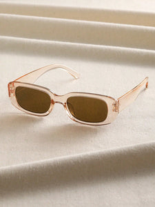 Trendy Small Rectangle Sunglasses - UV400 Protection