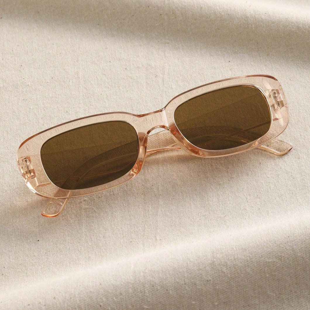 Trendy Small Rectangle Sunglasses - UV400 Protection