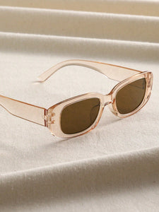 Trendy Small Rectangle Sunglasses - UV400 Protection