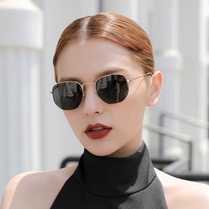 Fashion Round UV400 Coating Sun Glasses