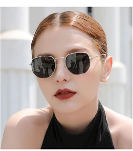 Fashion Round UV400 Coating Sun Glasses