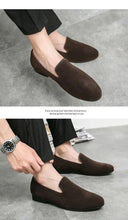 Load image into Gallery viewer, Designer Men&#39;s Loafers Shoes Luxury Moccasin Suede Shoes
