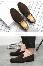 Load image into Gallery viewer, Designer Men&#39;s Loafers Shoes Luxury Moccasin Suede Shoes
