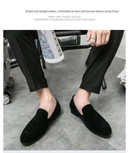 Load image into Gallery viewer, Designer Men&#39;s Loafers Shoes Luxury Moccasin Suede Shoes
