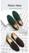 Load image into Gallery viewer, Designer Men&#39;s Loafers Shoes Luxury Moccasin Suede Shoes
