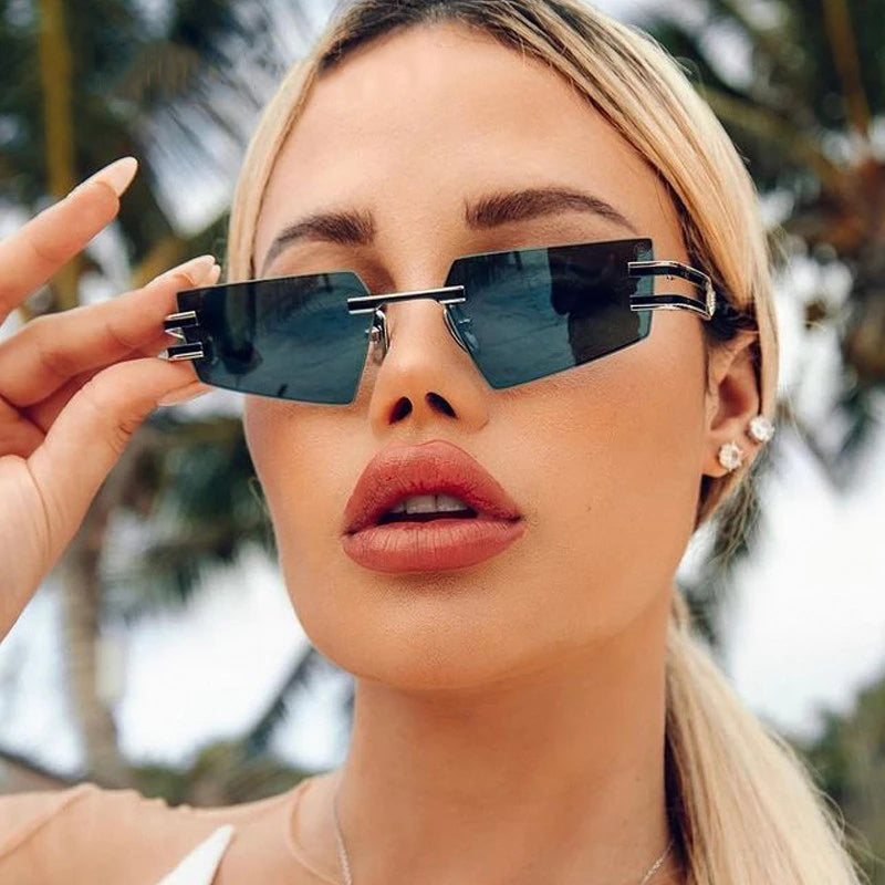 Geometric Cool Punk Inspired Sunglasses