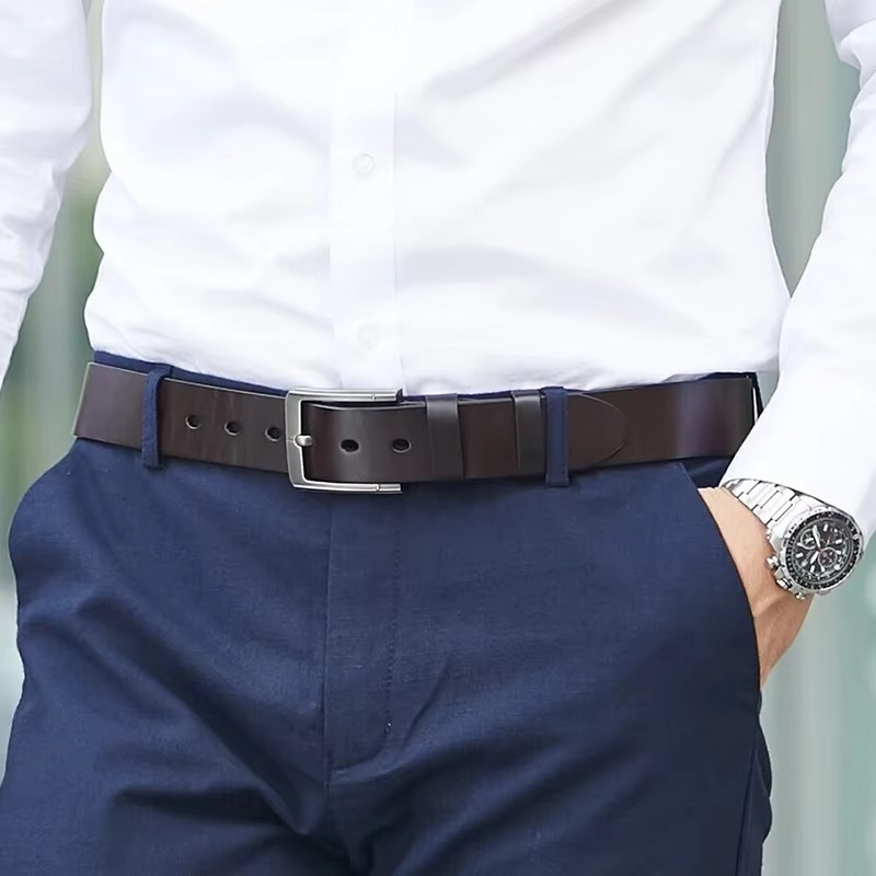Classic Designer Fashion with Vintage Pin Buckle