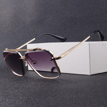 Load image into Gallery viewer, Square Pilot Style Rivets Sunglasses
