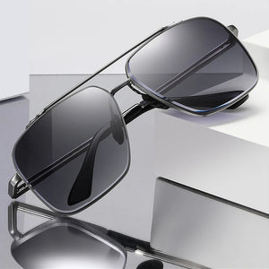 Square Pilot Style Rivets Sunglasses