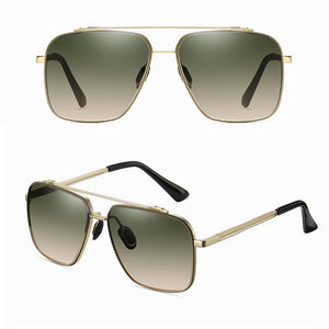 Square Pilot Style Rivets Sunglasses