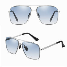 Load image into Gallery viewer, Square Pilot Style Rivets Sunglasses
