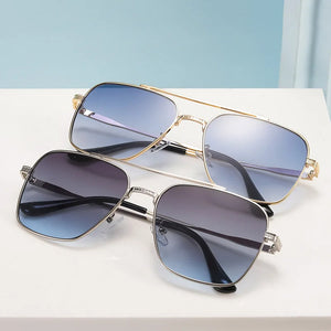 Square Pilot Style Rivets Sunglasses