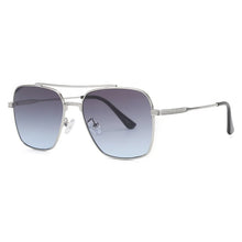 Load image into Gallery viewer, Square Pilot Style Rivets Sunglasses
