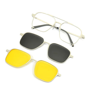 Magnet Polarized Sunglasses For Men One Glasses