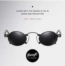 Load image into Gallery viewer, Alloy Small Punk Oval UV400 Sunglasses
