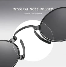 Load image into Gallery viewer, Alloy Small Punk Oval UV400 Sunglasses
