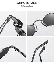 Load image into Gallery viewer, Alloy Small Punk Oval UV400 Sunglasses
