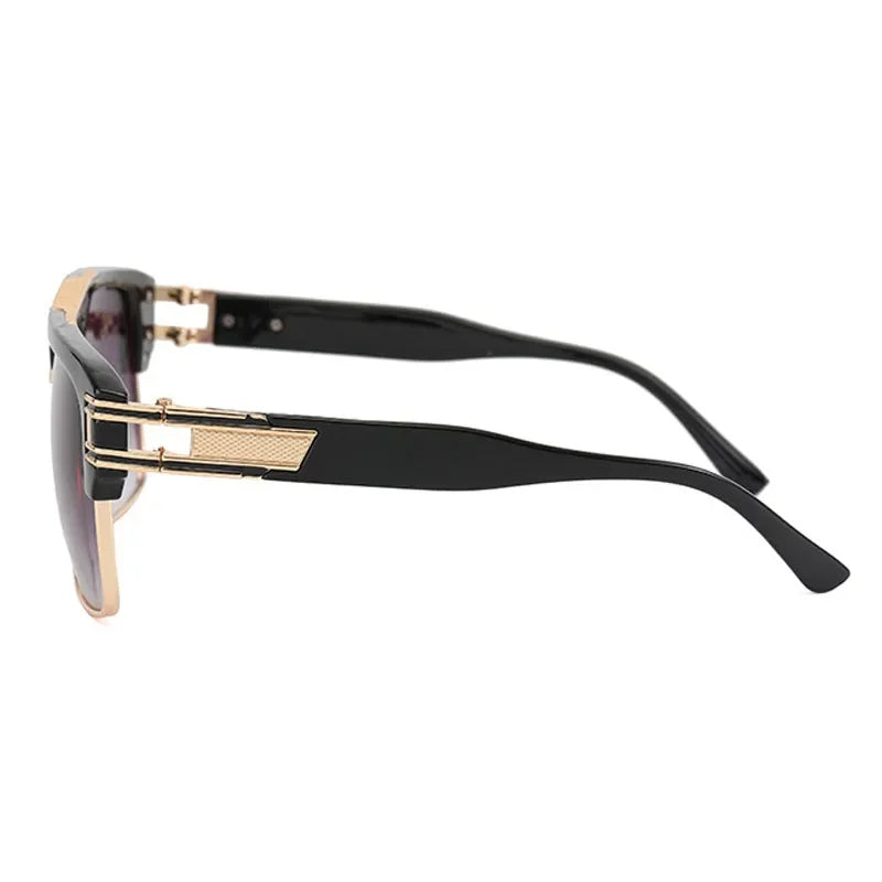 Geometric Oversize Black Eyeglasses