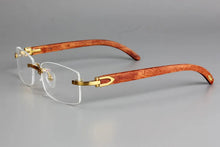 Load image into Gallery viewer, Wooden Rimless Eyeglass Frame
