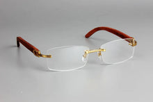 Load image into Gallery viewer, Wooden Rimless Eyeglass Frame
