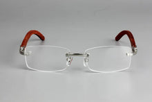 Load image into Gallery viewer, Wooden Rimless Eyeglass Frame
