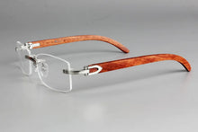 Load image into Gallery viewer, Wooden Rimless Eyeglass Frame
