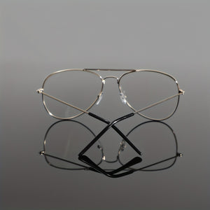 Preppy Style Oval Full Rim Glasses for Men