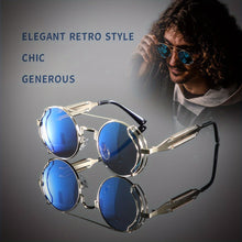 Load image into Gallery viewer, Men&#39;s Steampunk Metal Round Frame Fashion Glasses
