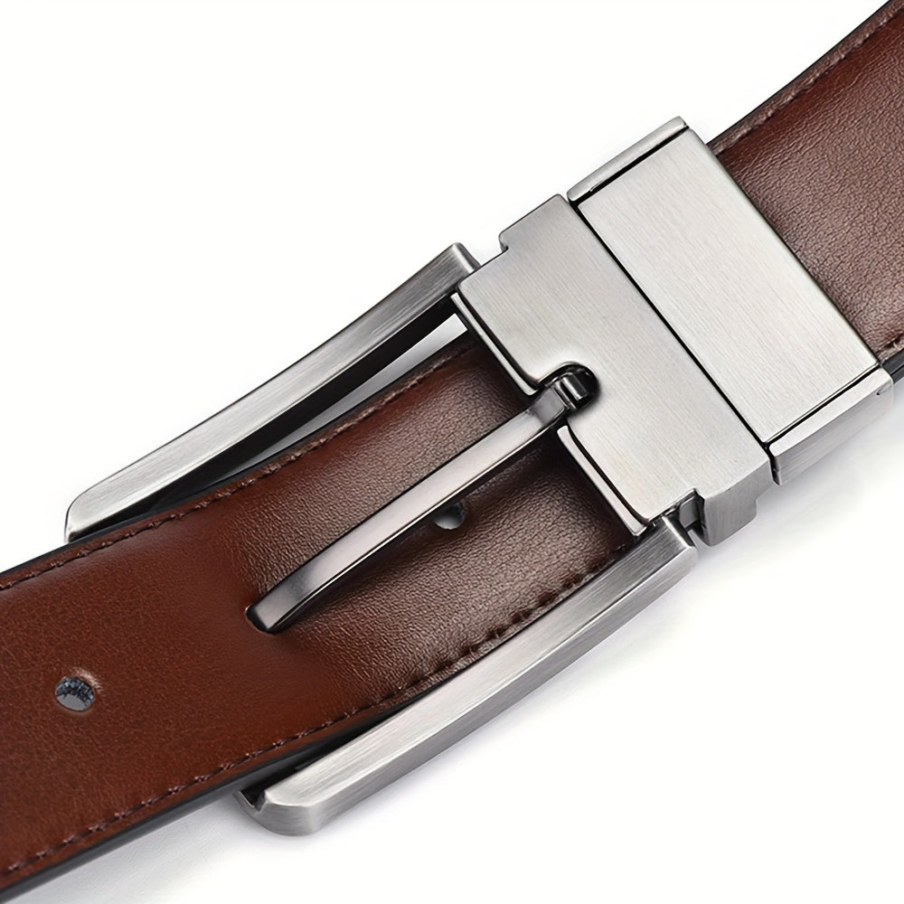 Men's Genuine Leather Double Sided Belt