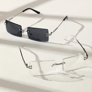 Lightweight Frameless Glasses for Everyday Casual Style