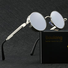 Load image into Gallery viewer, Retro steampunk vintage sunglasses
