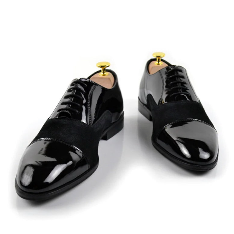 Jack Marc Black Suede Antiwrinkle Shoes Men - JACKMARC.COM