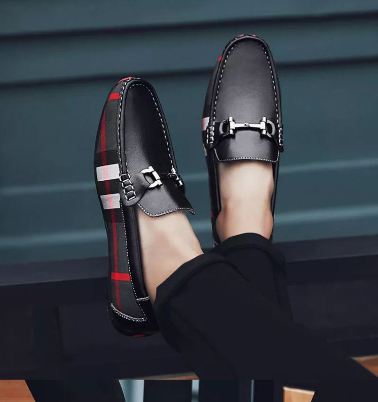 Jack Marc's Men's Black Loafers in Vegan Leather for All Seasons