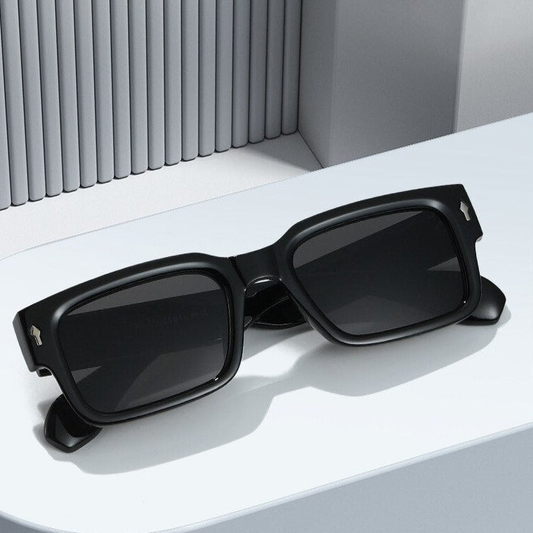 Vintage Shade Square Oversize Designer Sunglasses Eyeglasses Men Women