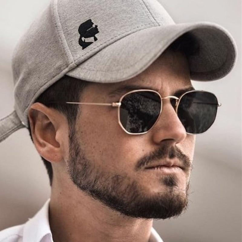 Buy New Small Hexagon Vintage Sunglasses for men women - Jack Marc