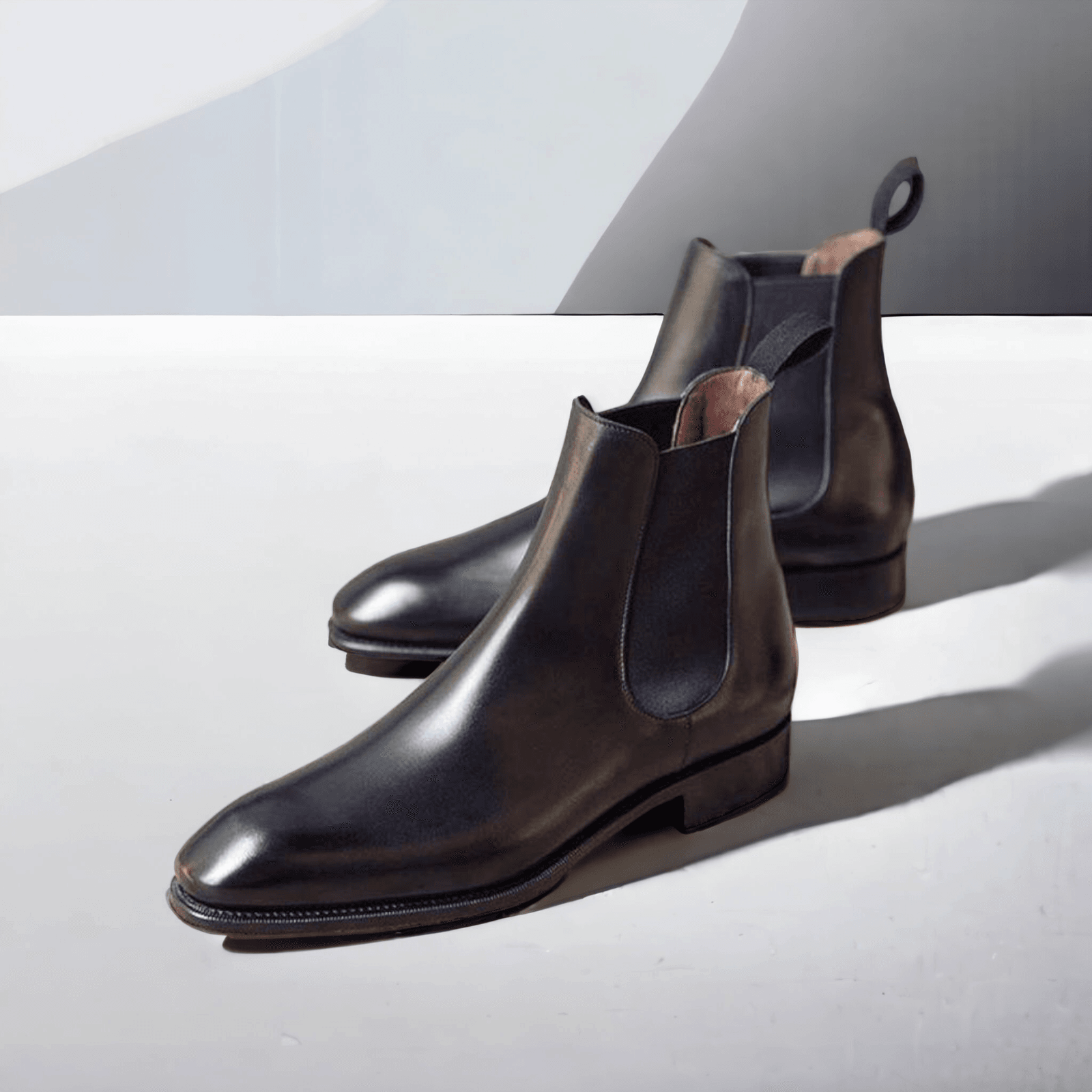 Men's Chelsea Boots Black Leather Dress Shoes by JACKMARC