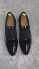 Load and play video in Gallery viewer, Jack Marc Shimmer Shiny Formal Oxford Shoes For Men party Wear and Casual Wear
