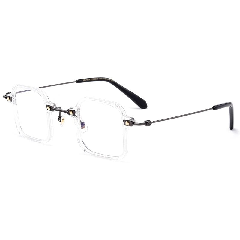 Titanium Men Eyeglasses Square Glasses Frame