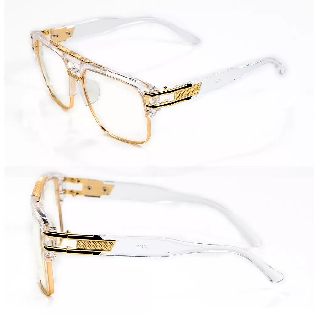 Geometric Oversize Eyeglasses