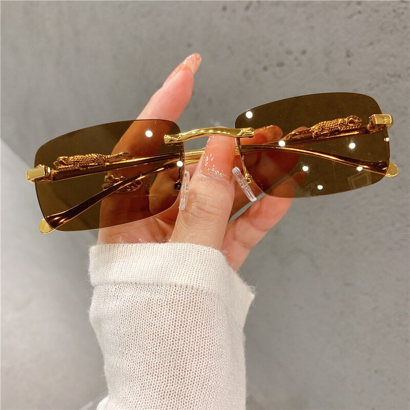 Buy New Vintage Sunglasses Rimless Cut Edge Women's Sunglasses- Jack Marc