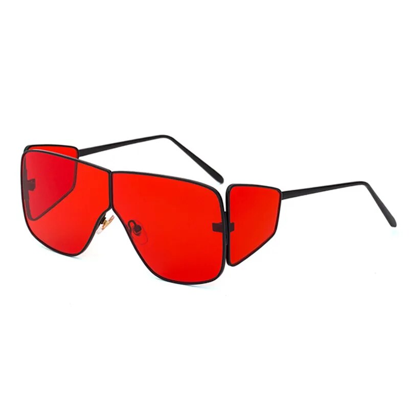 Maui Jim Wedges Aviator Sunglasses - Red Lenses With Black Frame : Target