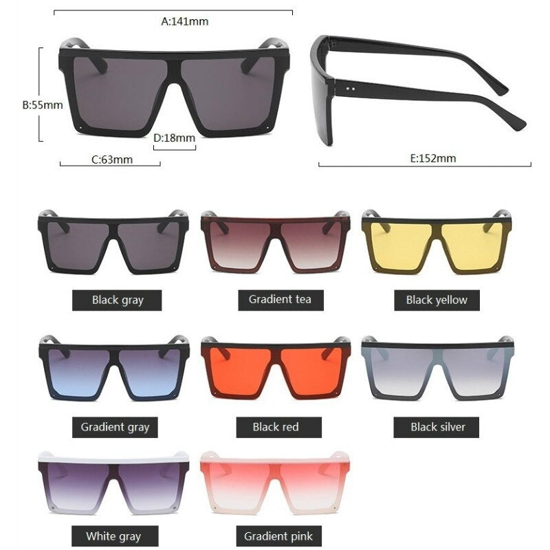 Buy Vintage Rimless Oversized Square Designer Sunglasses