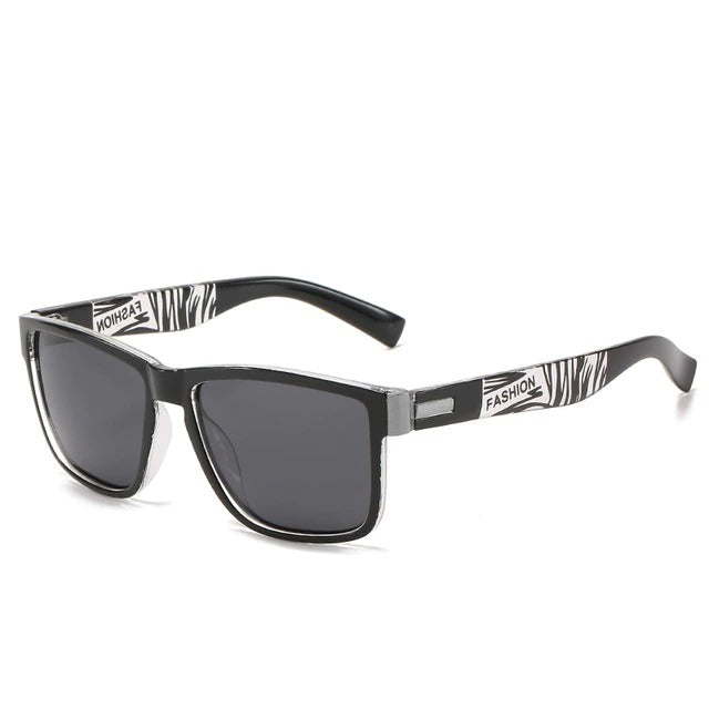 Jack Marc New Polarized Black Sports Square Sunglasses Men's Women