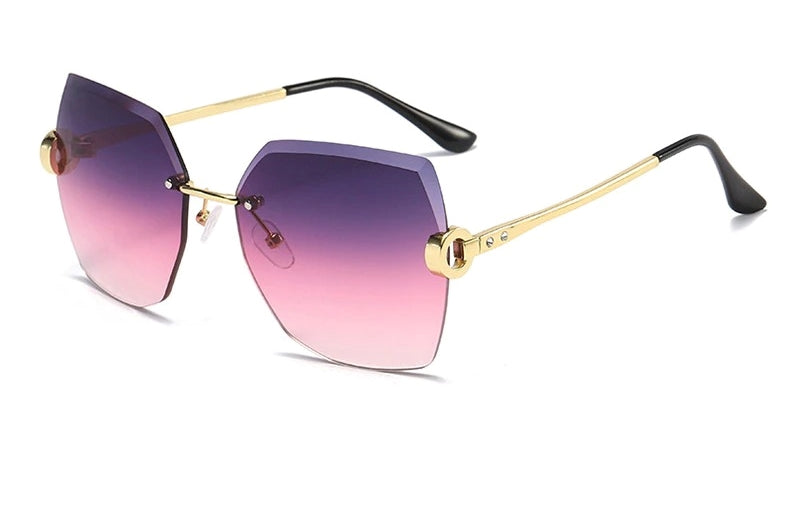 Buy Oversized Square Rimless Designer Sunglasses For Women-Jackmarc