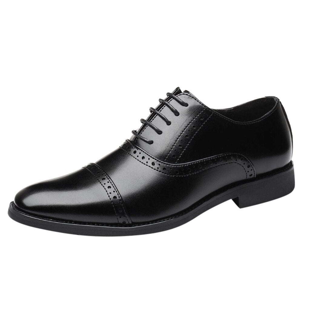 Oxford Leather Shoes For Men Casual Formal And Party Wear- JACKMARC