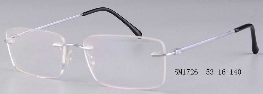 Rimless Glasses Man Points Women Titanium Optical Frames - JACKMARC