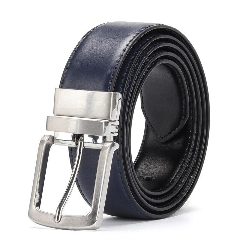Men's Genuine Leather Reversible Belt For Formal And Casual Wear