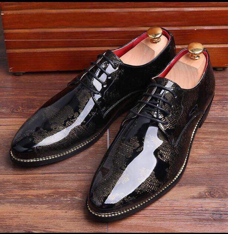Buy Now Fashion World Map Patent Casual And Party Wear Shoes For Men- JackMarc